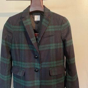 Gap Academy Blazer Wool Tartan Plaid size 4